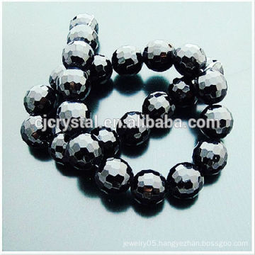 wholesale black crystal faceted round beads,round beads,bead